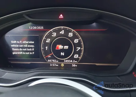 2019 Audi S5 3.0T Premium Plus из США, поврежденный, VIN WAUY4GF51KN006945